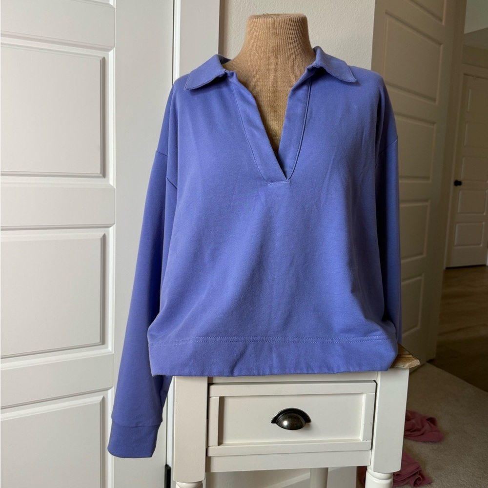 Athleta Pullover Collared Sweatshirt - image 1